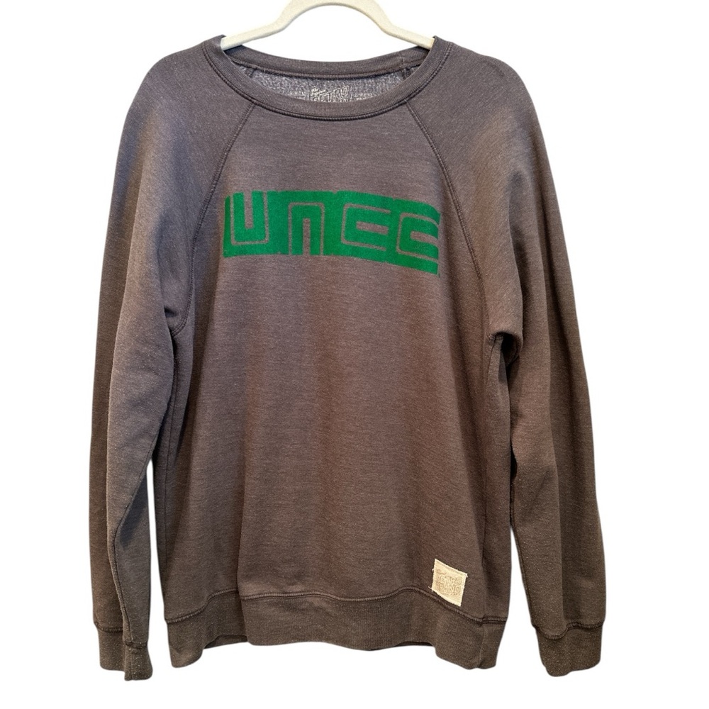 Retrobrand Crewneck Sweatshirt with Green Logo Soft Comfy Layer Sz L